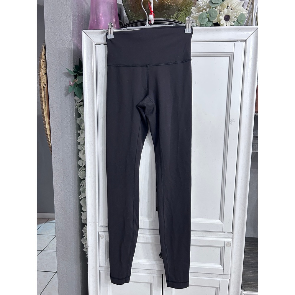 Lululemon Black High Rise Full Length Yoga Leggings Size 4 Workout Active - Picture 5 of 9